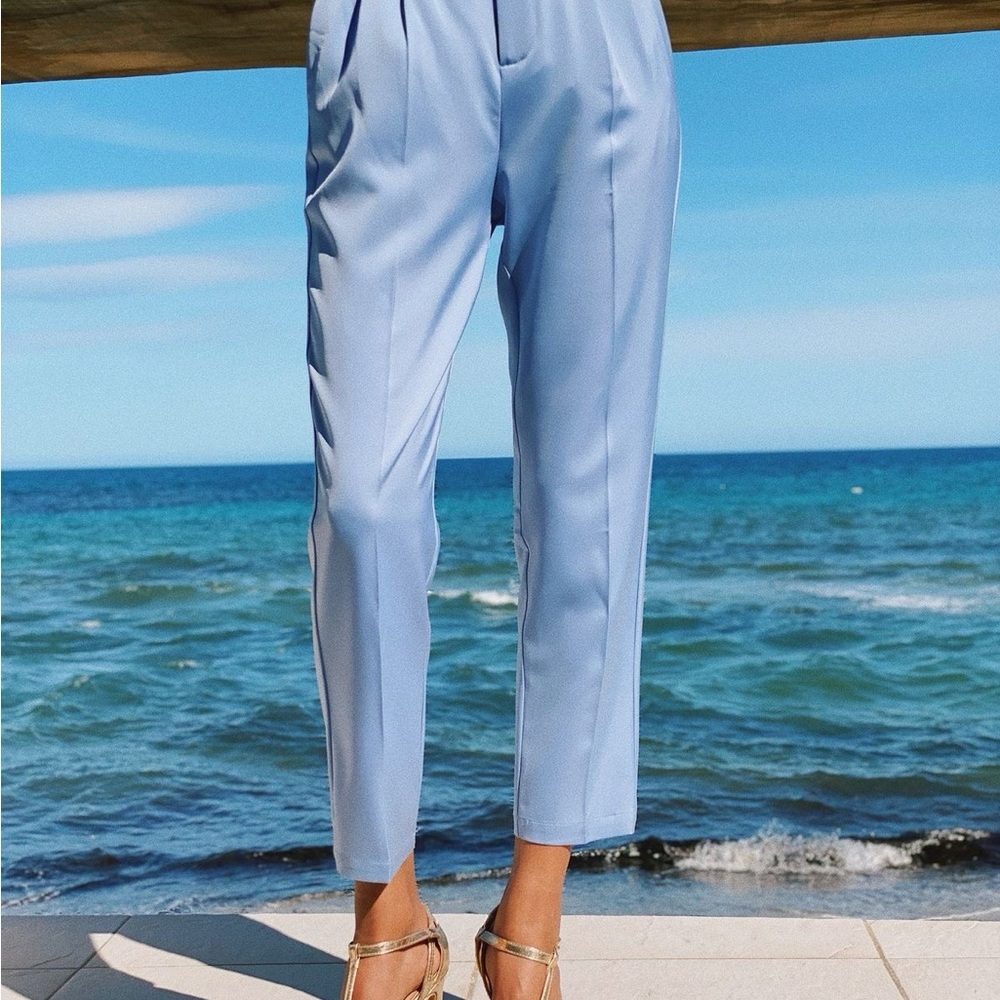 Berthie Paris - Elegant Blue Women's Trousers (Pantalon Byrne)